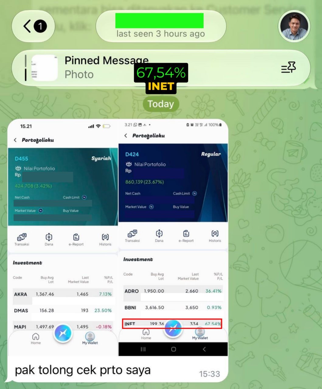Testimoni member Taurus - saham BRIS
