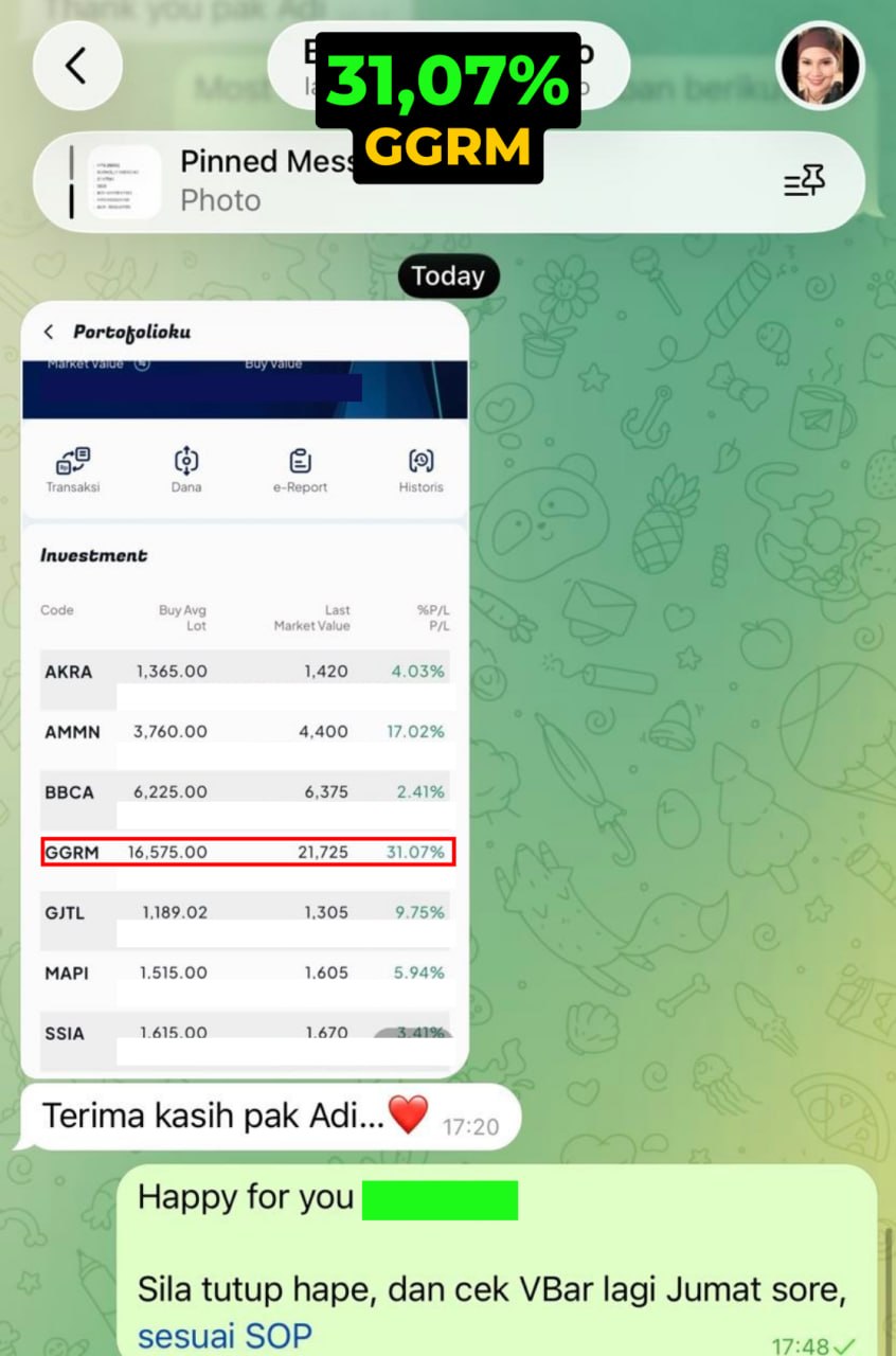 Testimoni member Taurus - saham INET