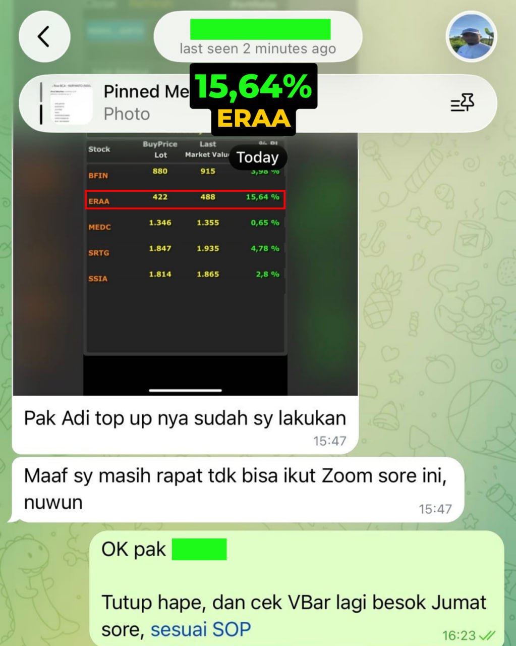 Testimoni member Taurus - saham BRMS