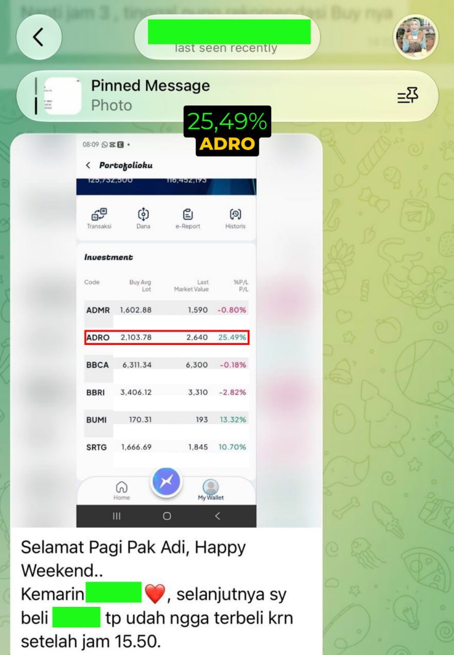 Testimoni member Taurus - saham BRMS