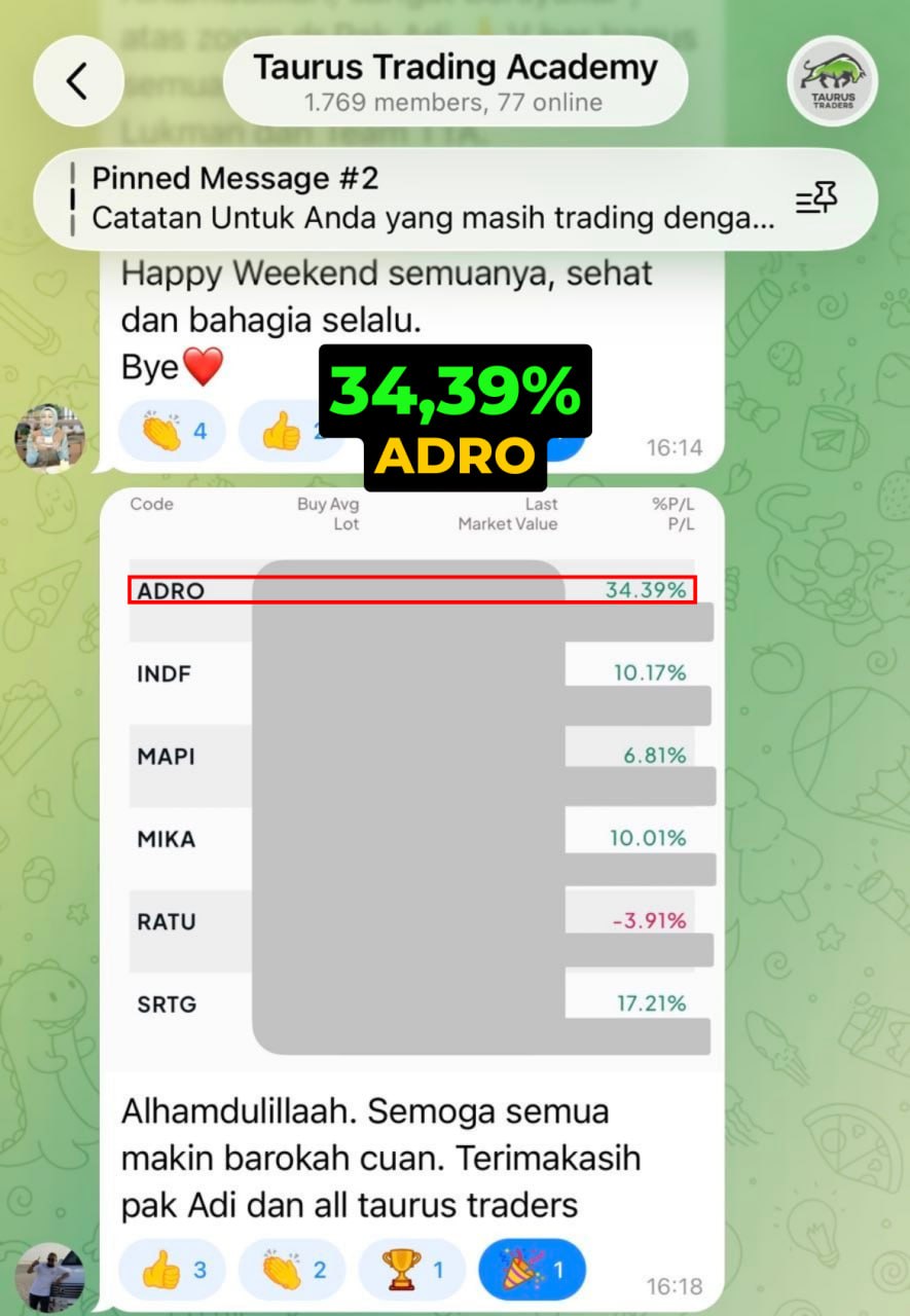 Testimoni member Taurus - saham BRMS