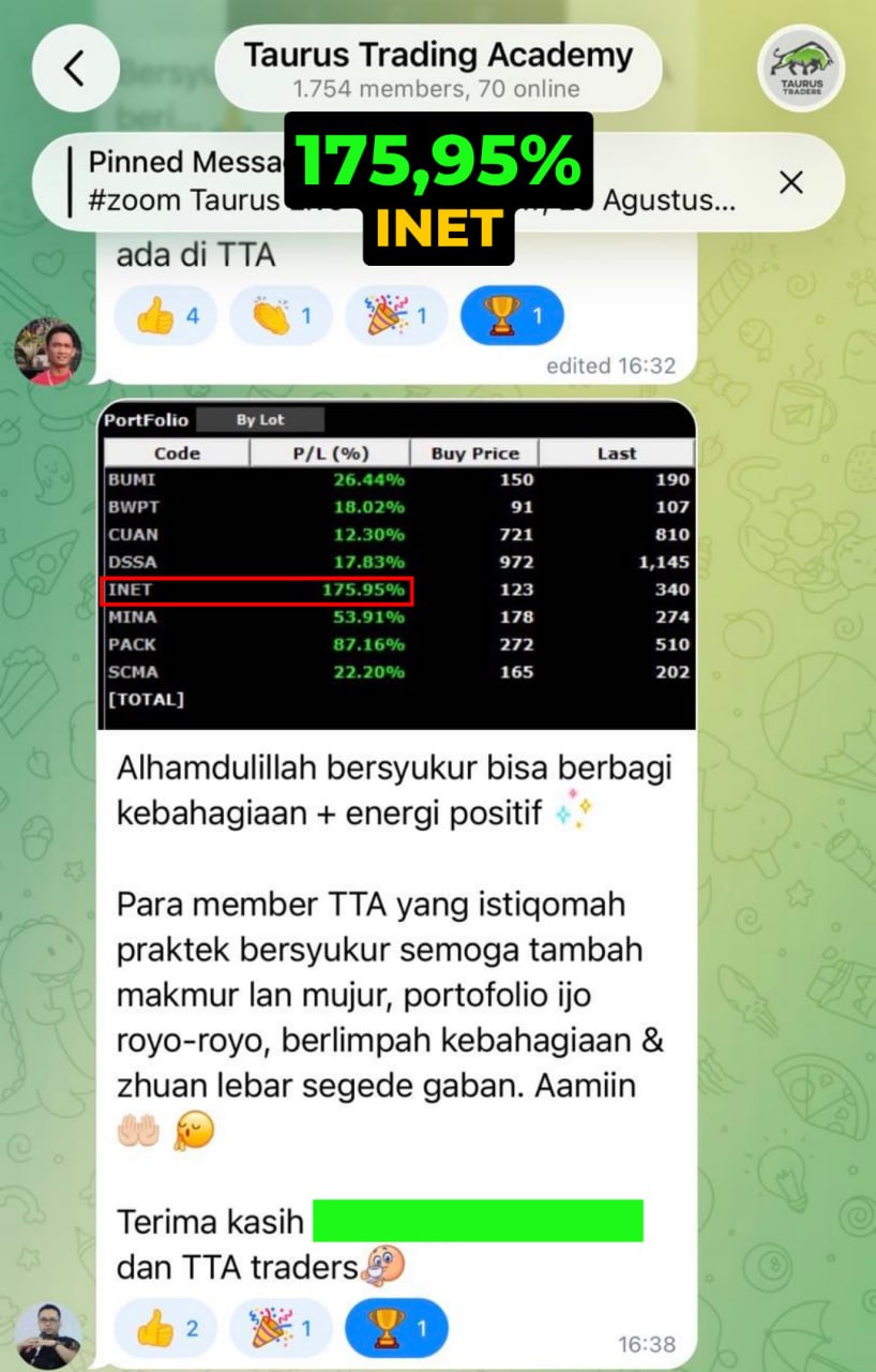 Testimoni member Taurus - saham ANTM